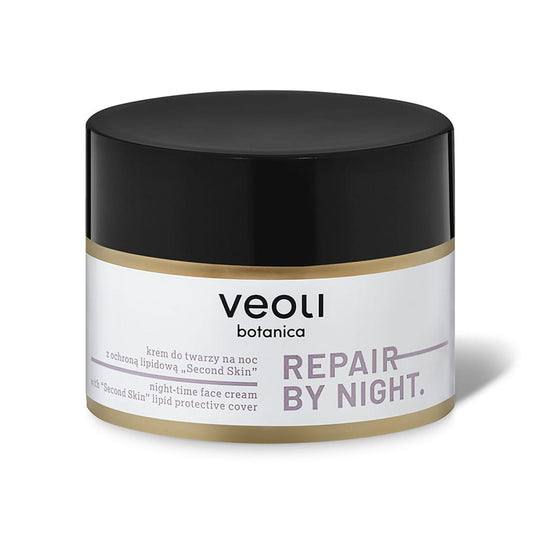 Veoli Botanica Repair By Night - Krem do twarzy na noc z ochroną lipidową “Second Skin” 50 ml
