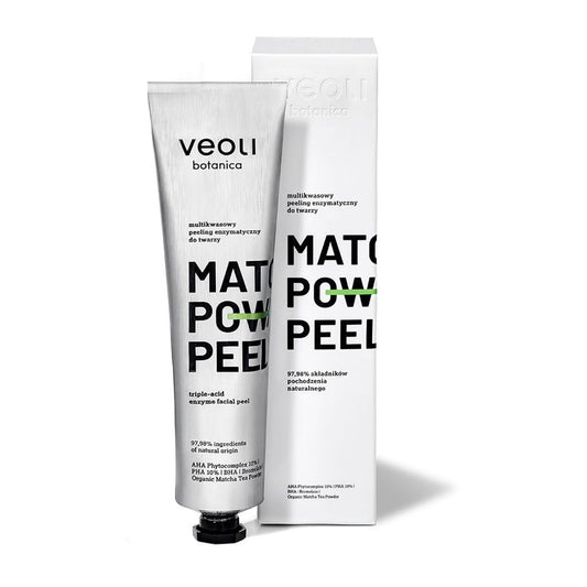 Veoli Botanica Matcha Power Peel - Multikwasowy peeling enzymatyczny 75 ml