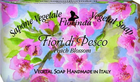 Florinda Kolekcja kwiatowa - mydło w kostce kwiaty brzoskwini 100 g