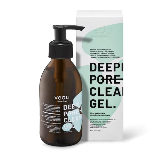Veoli Botanica Deeply Pore Cleansing Gel - Głęboko oczyszczający żel do mycia twarzy 200 ml